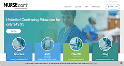 Desktop Screenshot of nurse.com