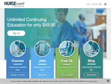 Tablet Screenshot of nurse.com